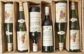 9-teiliges Konvolut von Weinflaschen