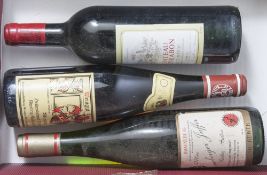 3-teiliges Konvolut von Weinflaschen