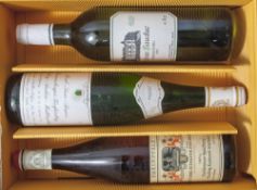 3-Teiliges Konvolut von Weinflaschen
