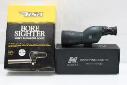 BSA Boresighter & NcStar Spotting Scope