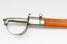 Mid 20th Century Indian (India) Scimitar Ceremonial Sword W/ Velvet Scabbard - 31