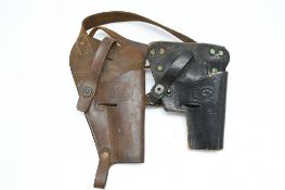 (2) U.S. WWII M3 Leather Shoulder Holsters - For 1911 Pistols