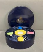 Royal Worcester cased tea cup set