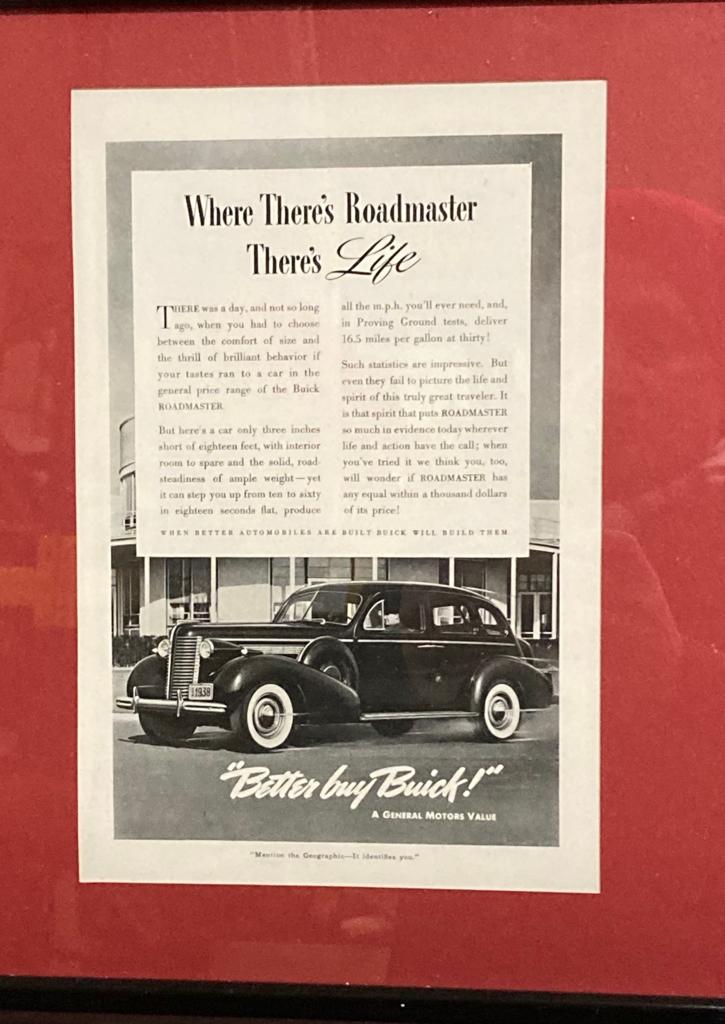 A selection of six vintage advertising posters framed to include Shaeffer's, Brick and Hoover - Image 3 of 5