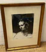 A Charcoal drawing of 