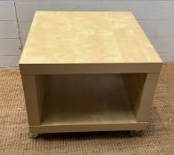 An Ikea cube storage table on wheels (H44cm Sq54cm)
