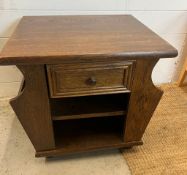 An oak side table