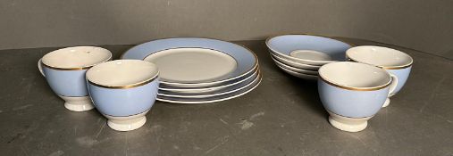 A part Doulton tea service to include cups, saucers and side plates