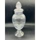 A glass apothecary jar with spiral glass lid (H34cm) - Image 1 of 2