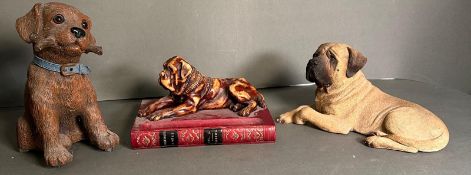 Three novelty dog ornaments