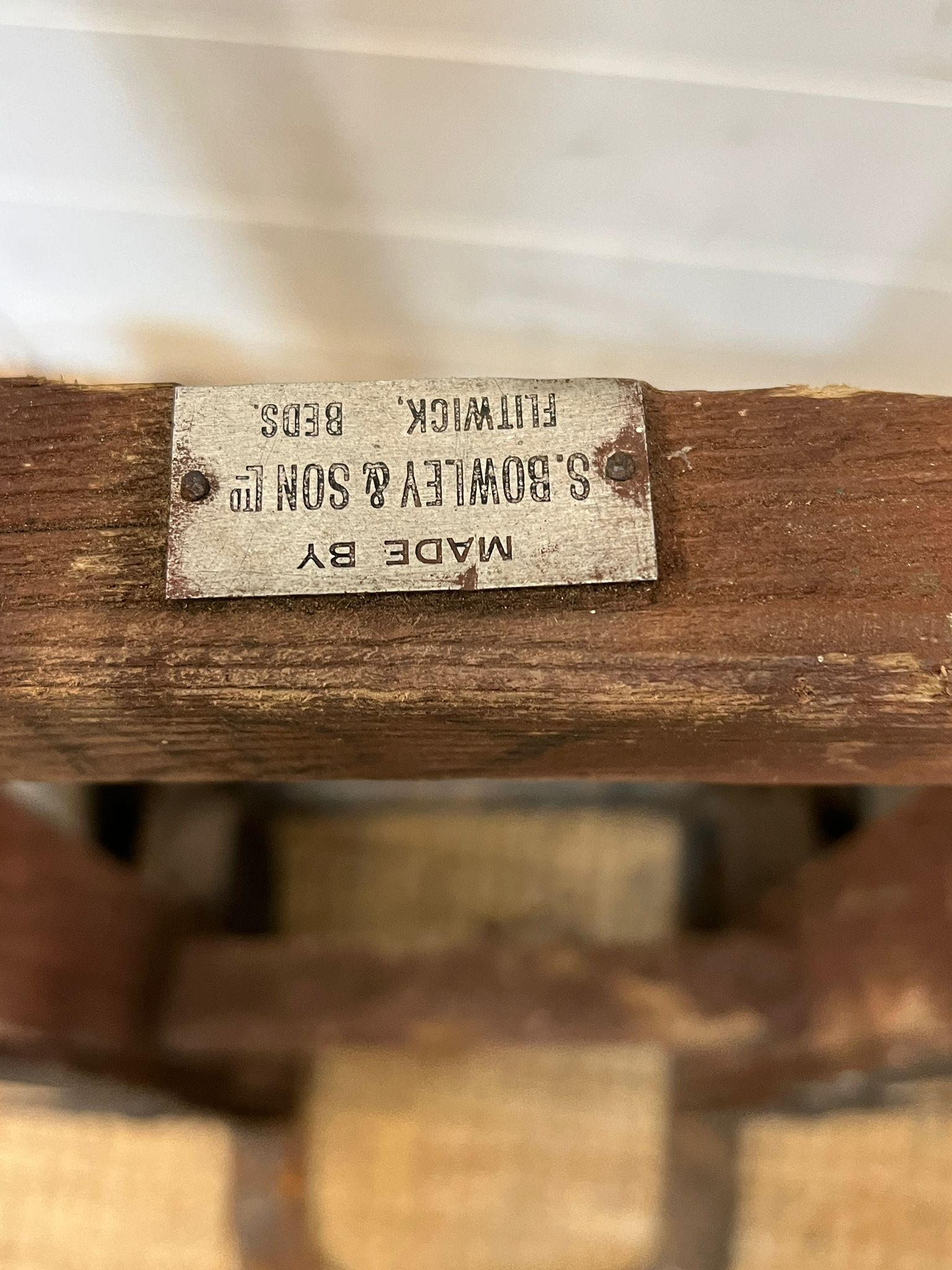 A wooden vintage sack barrow from the movie Poirot by S.Bowley and Son - Image 2 of 2