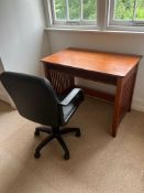 A modern desk and office chair (H76cm W101cm D61cm)