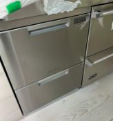 A Fisher and Paykel integrated two drawer dishwasher