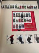 Five albums of UK stamps, various ages and denominations