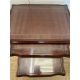 A nest of three glass top side tables with string inlay on fluted legs - Image 2 of 3