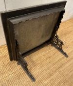 An ornate marble top wall shelf