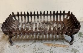 A cast iron fire grate