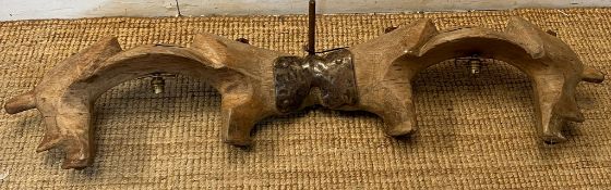 A wooden Yoke converted into a light W130cm