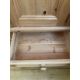 A pine wardrobe comprising of central mirrored door flanked by two panel doors with three drawers - Image 4 of 6