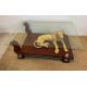 Gold Panther coffee table Neo Classical style with glass top (H50cm W140cm D95cm) - Image 1 of 3