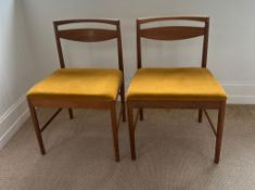 Two Mid Century Macintosh teak chairs
