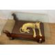 Gold Panther coffee table Neo Classical style with glass top (H50cm W140cm D95cm) - Image 3 of 3