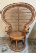 A Mid Century wicker 