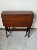 A mahogany Sutherland table (H69cm W68cm D20cm)