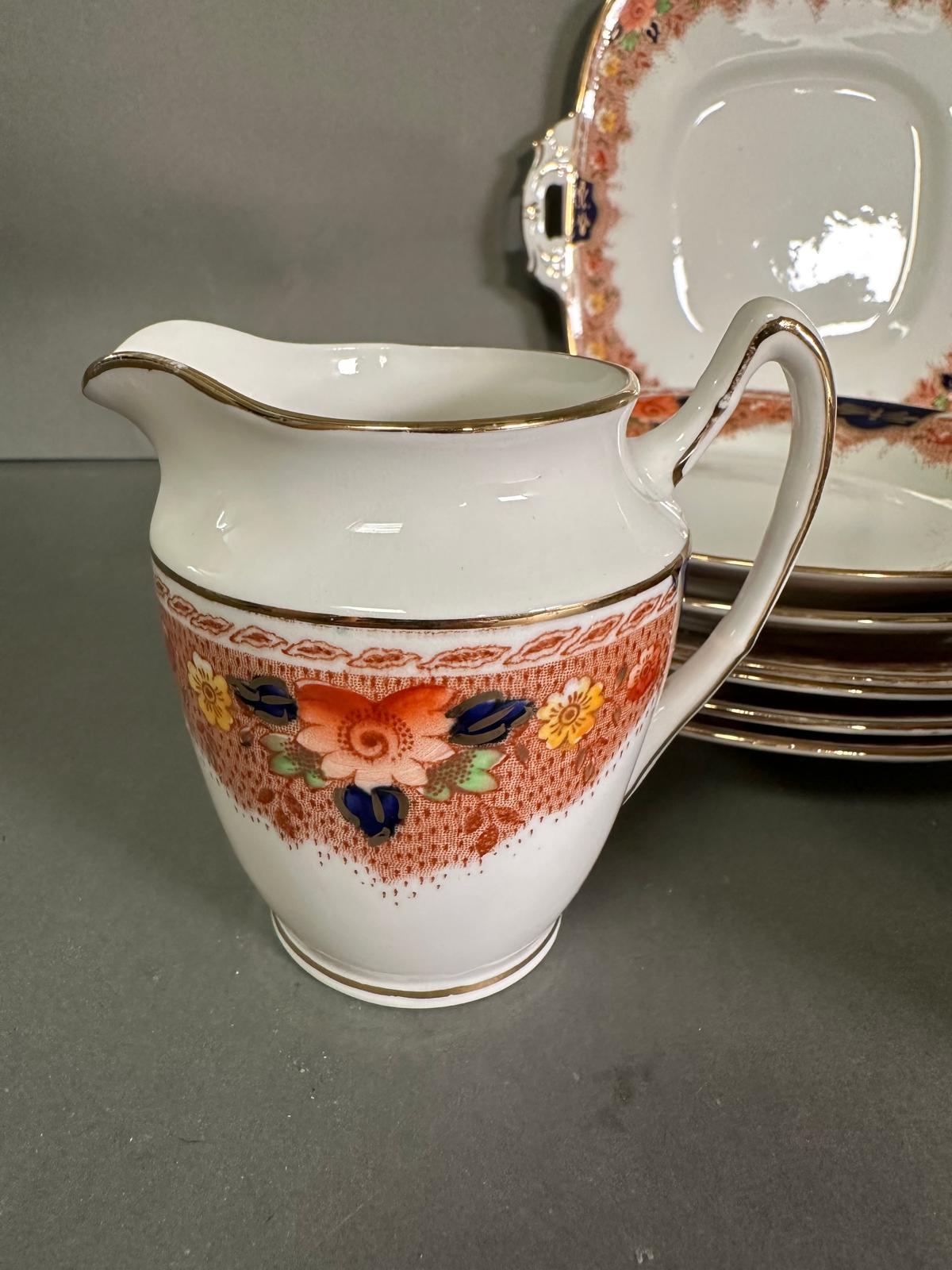 A part Royal Stafford tea service in a floral pattern with gilt detail - Image 2 of 4