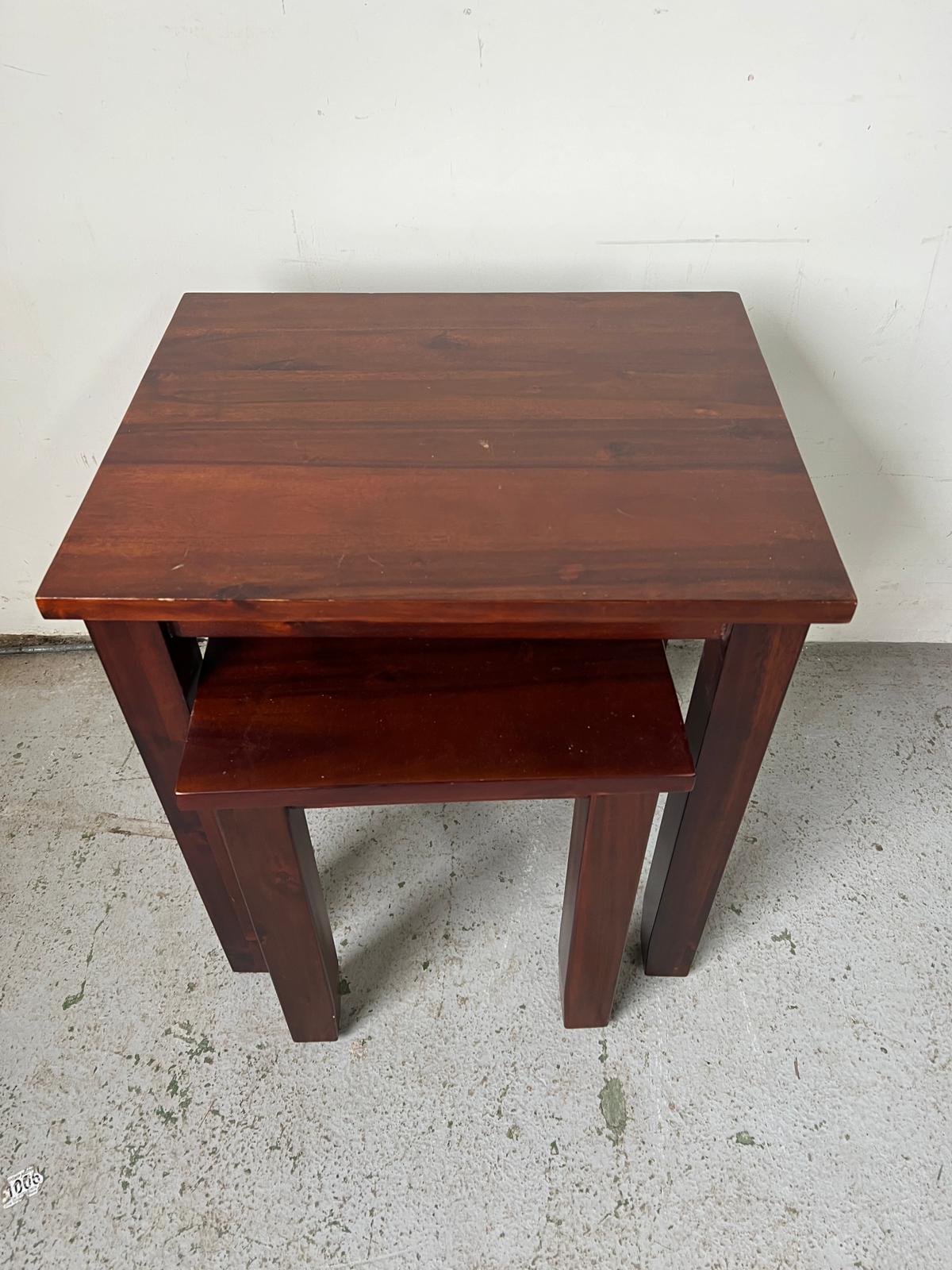 Two nesting tables (H46cm W50cm D40cm) - Image 2 of 2