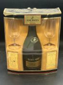 A Remy Martin V.S.O.P gift set, 70cl bottle of Cognal and two glasses