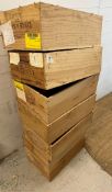 Seven wooden wine boxes