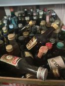 A selection of miniatures to include Cherry Brandy, Orange liqueur, mint liqueur etc.