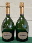 Two bottles of Ruinart Brut Champagne