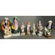 A selection of seven figurines, to include Chelsea and Staffordshire in varying conditions and - Image 1 of 5