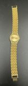 A ladies 18ct gold plated wristwatch by Pelex