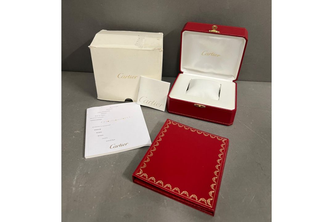A Cartier watch box with booklet, cd and outer box - Image 1 of 4