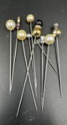 A selection of hat pins