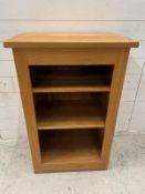 An oak display unit by Alexandra Wood Furniture