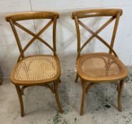 A pair of Bentwood dining chairs
