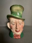 A large Berwick character jug of Mr Micawber