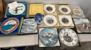 A selection of Danish, Coalport along with other makers picture plates