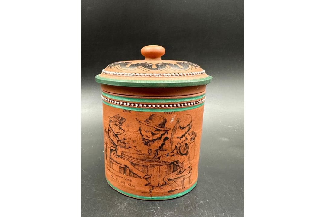 A terracotta tobacco 'The unlucky Dog Telling His Tale' - Image 5 of 6