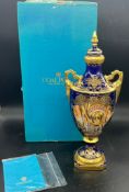 A Coalport Commemorate vase of the marriage of the Prince of Wales, boxed H30cm
