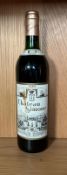 A bottle of Chateau Simone Palette 1995