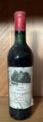 A bottle of Chateau L'Evangile Pomerol 1964