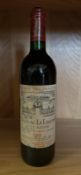 A bottle of Chateau La Lagune Haut Medoc 1996