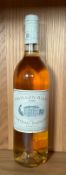 A bottle of Pavillon Blanc Du Chateau Margaux 1995