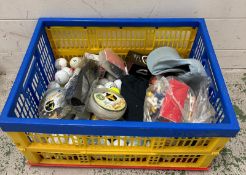 A quantity of golf balls and other golfing accessories to include tees and studs
