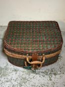 A picnic set in a hamper